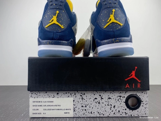Boostmaster lin AJ4-1036660 Air (PE) Jordan 4 Michigan Retro 0816